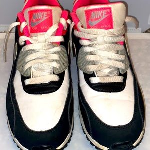 Pink and white air max 90s